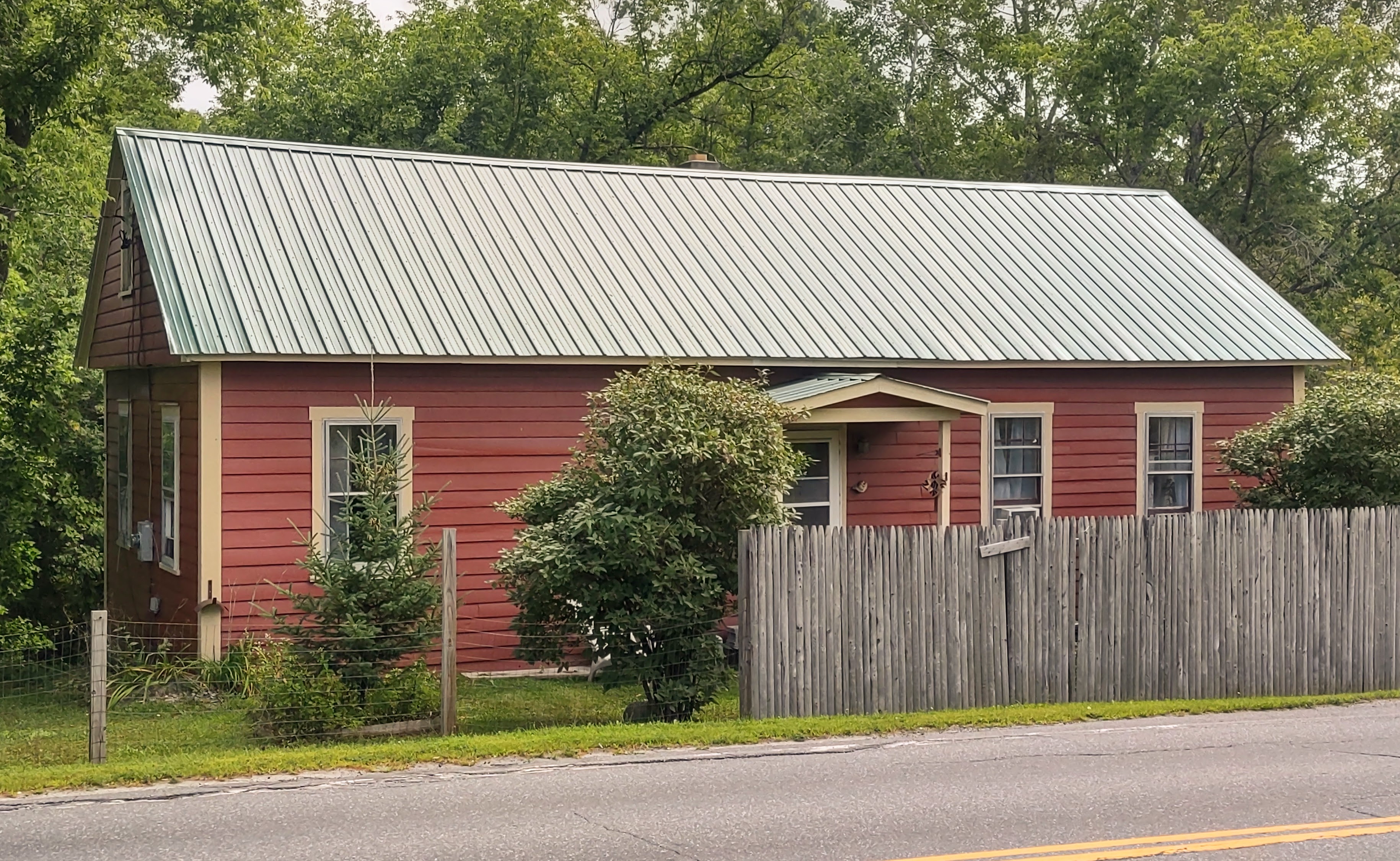 Image of a red shared equity house in Montpelier 